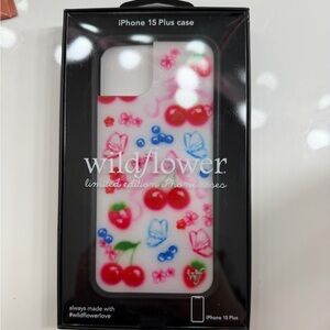 Wildflower iPhone 15 Plus Sweet Cherries Phone Case